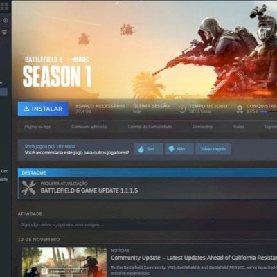 três contas da steam