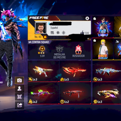 OPORTUNIDADE ÚNICA 6 EVOLUTIVAS+NARUTO+PUNHO+SKIN LENDARIAS+EMOTE DE ENTRADA