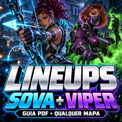 Lineups de Sova e Viper Valorant | Guia PDF: método + planilha de lineups