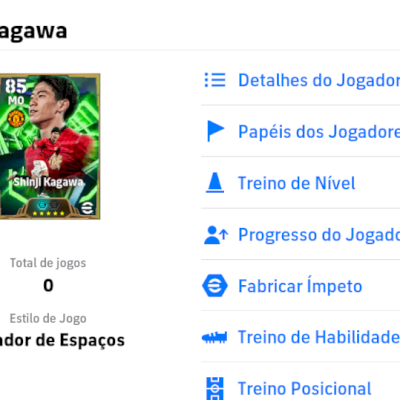 Conta Efootball com Shinji Kagawa 105