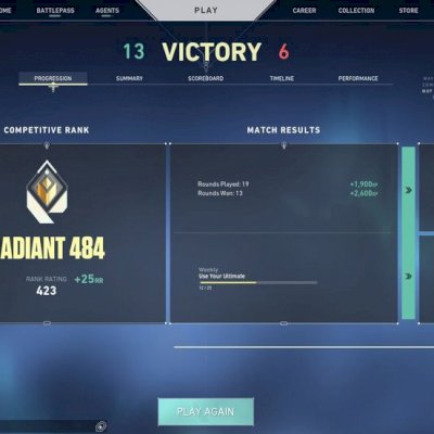 VENDO CONTA VALORANT COMPETITIVA (MMR RADIANTE)