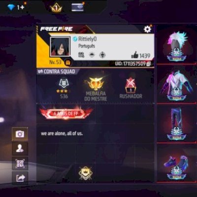 CONTA COM MADARA//SKIN LENDARIA//XM8/UMP ATRIBUTADA//SEM EMAIL DE REC VINCULADO