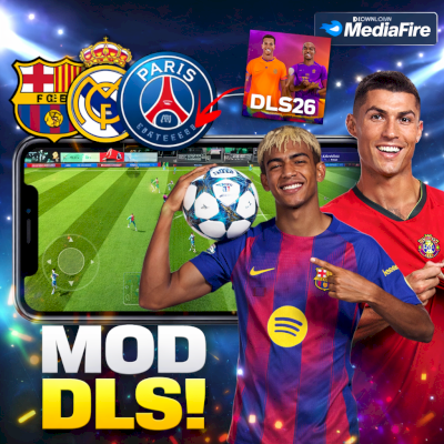 SAIU! DLS MOD 26 DOWNLOAD MEDIAFIRE - Com Modo Carreira, Novos Kits, Moedas