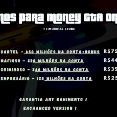 Upagem e Venda de Contas GTA V ENCHANCED !