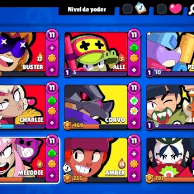 CONTA DE BRAWL COM MESTRE E VARIAS SKINS DE PASS