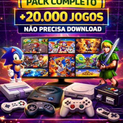 Pack Completo de Jogos Retrô Online – +20.000 Jogos