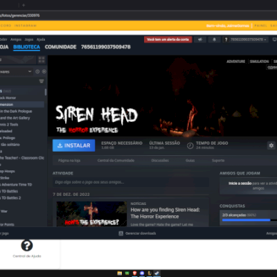 Vendo Conta Da Steam com 200+