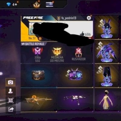 CONTA FF BASIQUINHA COM COELHO GALÁTICO