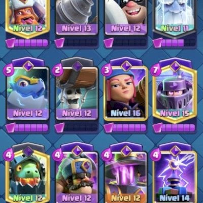 Conta Clash Royale Nv 61 | 10.682 Troféus | 2 herói| 16 evolução