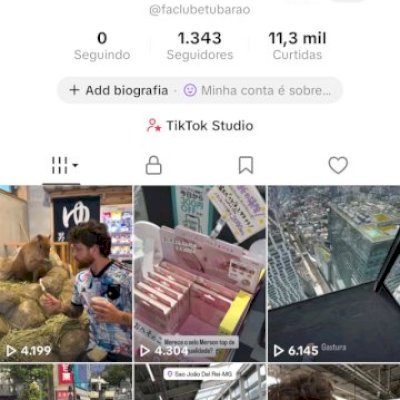 Vendo conta do tik Tok bem engajada