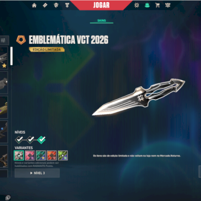 [PROMOÇÃO EXCLUSIVA FACA VCT26K ] CONTA BETA VALORANT COM SKINS DE VANDAL E FACA