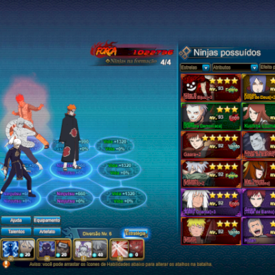 conta com personagens meta, 1m de fc e 55k de primeiro ataque.