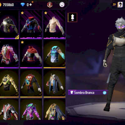 Vendesse conta de free fire se quiser, só mandar msg pra ver as fotos tudo