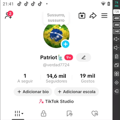 CONTA TIKTOK EUA MONETIZADA 14.5K SEGUIDORES
