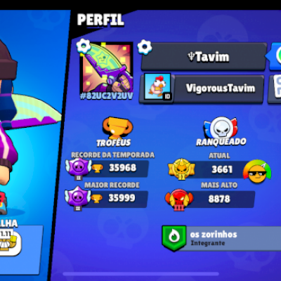 Conta de brawl star full + Clash royale