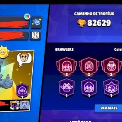 Conta Brawl Full, 83k de troféu, passes plus e muito mais