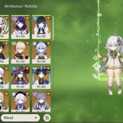 🔥 Conta AR57 / Kazuha, Raiden, Nahida, Yelan e outros 14 t5 / 50 Garantido