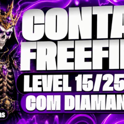 Contas Guest Free Fire Level 15/25/30/+Diamantes no Seu Google/facebook/twitter