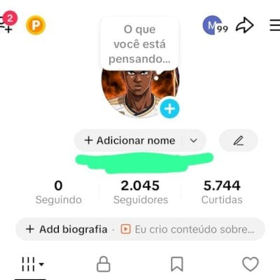 CONTA TIK TOK 2K DE SEG E 5,7K DE CURTIDAS (SHOP DAQUI 30 DIAS) CONTAS TIK TOK