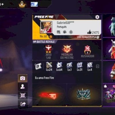 Conta com pass do mano Max sombra roxa 2 Dino [ler a descrição]