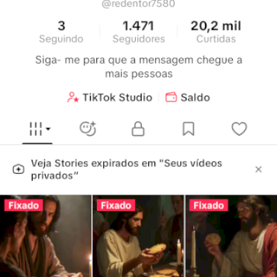 Vendo essa conta tik tok