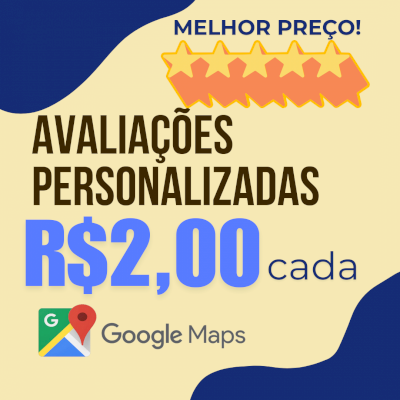[MELHOR PREÇO] ⭐️ AVALIAÇÕES PERSONALIZADAS | 📍 GOOGLE MAPS | ✅️ CONTAS REAIS