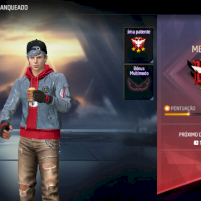 Conta FF mestre level 20