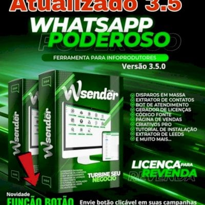 WA Sender 3.5 |Atualizado|Oficial|+ Bonus entrega automática|video aulas
