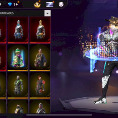 CONTA FREE FIRE MUITO BRABA! Passe steampunk e do thurzin! Passe 8