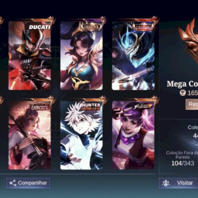 Conta mobile legends insana full herosi e emblemas