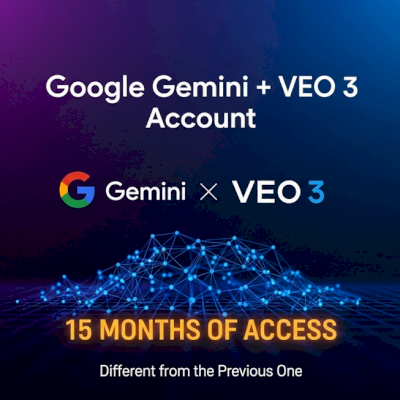 Conta GEMINI + VEO 3 (duração => 30 Dias!)