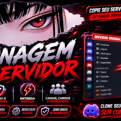 CLONAGEM DE SERVIDOR DISCORD | ESTRUTURA, CANAIS, CARGOS E PERMISSÕES