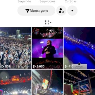 Vendo conta do tik Tok bem engajada