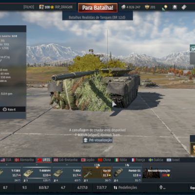Conta do War Thunder com Russia no 12.0, 36 nukes e nivel 100.