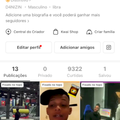 Conta kwai antiga 2022 com 30k de seguidores