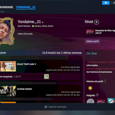 conta steam cheia de games