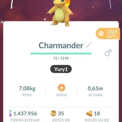 Conta (LV54) com shinys e lendarios de 2024