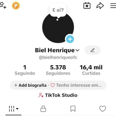 TIKTOK 5,7k DE SEGUIDORES E SUBINDO. CONTEÚDO VIRAL E BASTANTE ENGAJADO.