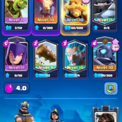 Conta Clash Royale arena 16 5800 troféus