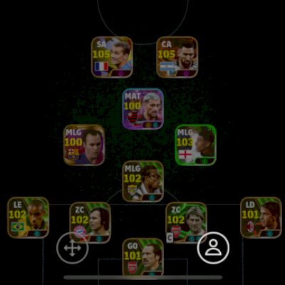 Messi 105 Roubado Griezmann 105 Messi 103 pack antigo 22 Baggio 103