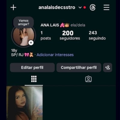 CONTA COM +200 SEGUIDORES REAIS BR