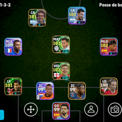 CONTA EFOOTBALL FORÇA 3096 4 ICONS E 2 SHOWTIMES BRABOS