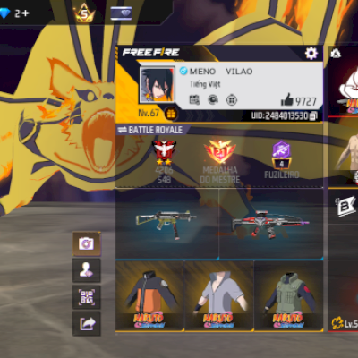 CONTA DE FREE FIRE (FF) TOP FOCO  E PARCERIAS!!