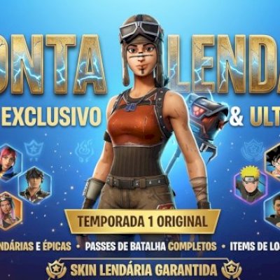 CONTA FORTNITE LENDÁRIA - MAIS DE 250 SKINS | SAQUEADORA RENEGADA | PACOTES RARO