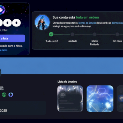 CONTA DISCORD - VARIAS DECOR + 17K ORB - ANO 2025