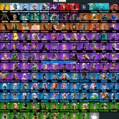 Conta de Fortnite com wonder + 141 skins tryhards