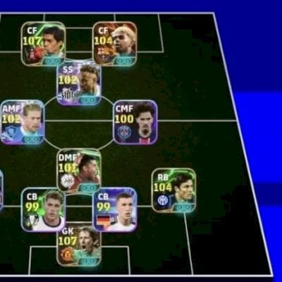 Efootball mobile contas