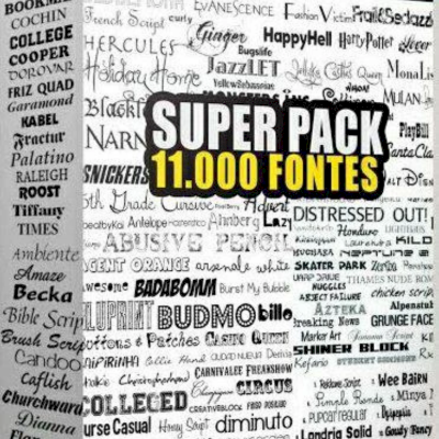 Super Mega Pack Mais De 10 Mil Fontes!!! - Entrega Automática!