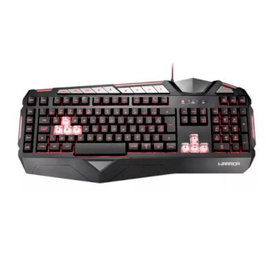 Teclado gamer Multilaser Warrior TC209 QWERTY português Brasil