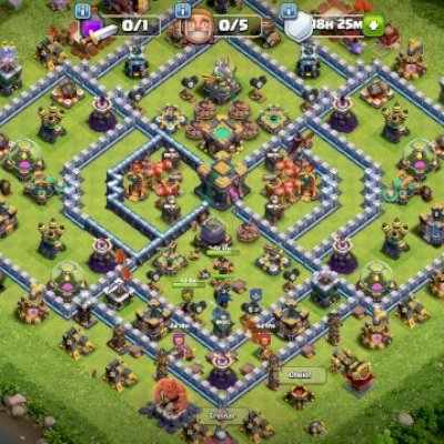 CV 14; 71% FULL; 5 EQUIP. ÉPICOS; 5 CONSTR+APRENDIZ+ALQUIMISTA; 2.398 GEMAS; CC.